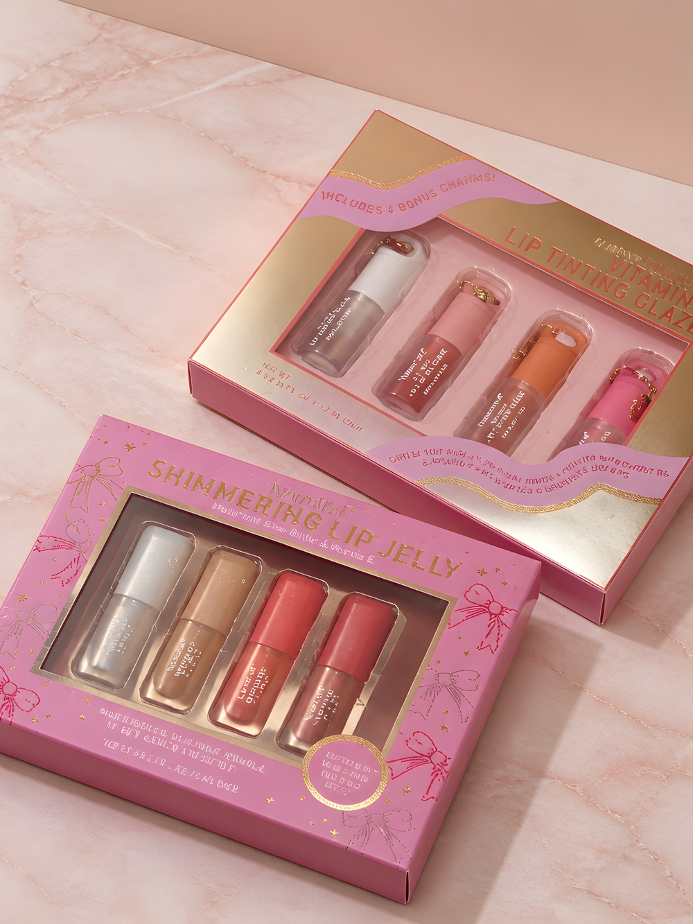 Shimmering Plumping Lip Jelly Set or Vit C Lip Tinting Glaze Set (Pick 1)